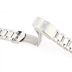 Bracelet extensible poli shelter 18mm acier anses télescopiques 18/21 mm - bracelets - edora - 3