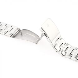 Bracelet paillasson poli tank 20mm acier anse tube 20mm - bracelets - edora - 3