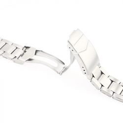 Bracelet paillasson full satiné seastar 20mm acier anse tube 22mm - bracelets - edora - 3