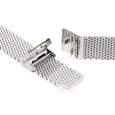 Bracelet métal poli bari 20/20 2.7mm acier anse d'clic – bracelets montre