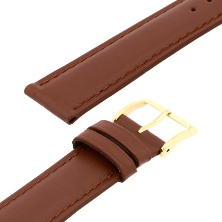 Bracelet cuir vachette satinée miam118/16mm vison couture t/t doublure vachette nubuck – bracelets montre