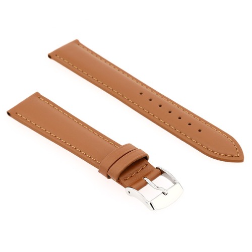 Bracelet Cuir Vachette satinée MIAM118/16mm Cognac Couture T/T Doublure Vachette nubuck