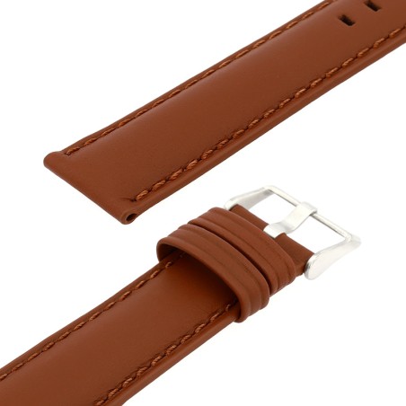 Bracelet cuir vachette mat missouri 20/18mm vison couture t/t doublure veau déperlant – bracelets montre