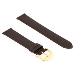 Bracelet cuir veau box leeds 18/16mm vison couture t/t doublure vachette nubuck - bracelets - edora - 1