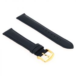 Bracelet cuir agneau screen 18/16mm marine couture t/t doublure vachette nubuck - bracelets - edora - 1