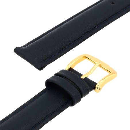 Bracelet cuir agneau screen 18/16mm marine couture t/t doublure vachette nubuck – bracelets montre