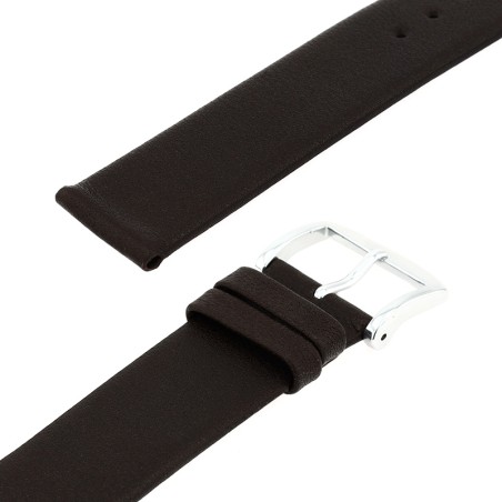 Bracelet cuir agneau lisse trendy 18/18mm vison sans couture doublure agneau – bracelets montre