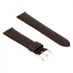 Bracelet cuir veau déperlant mat neptune 20/18mm vison couture t/t doublure veau déperlant - bracelets - edora - 1