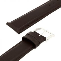 Bracelet cuir veau déperlant mat neptune 20/18mm vison couture t/t doublure veau déperlant - bracelets - edora - 2