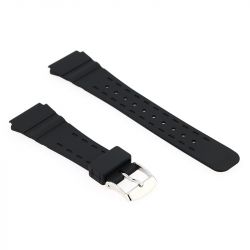 Bracelet polyuréthane prima 20/16mm noir - bracelets - edora - 1