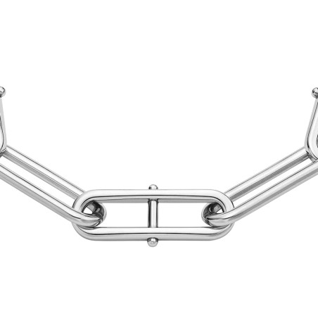 Bracelet femme chaine fossil heritage d-link acier argenté jf04502040 – bracelets femme