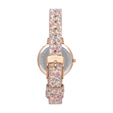 Montre femme oui&amp;me fleurette cuir motif fleuri me010310 – montres femme