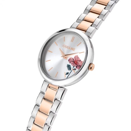 Montre femme oui&amp;me acier bicolore me010323 – montres femme