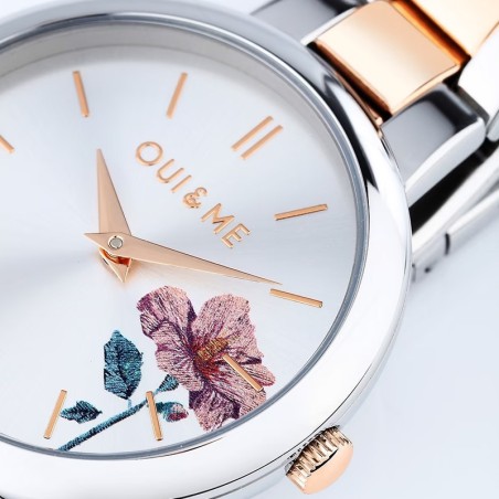 Montre femme oui&amp;me acier bicolore me010323 – montres femme