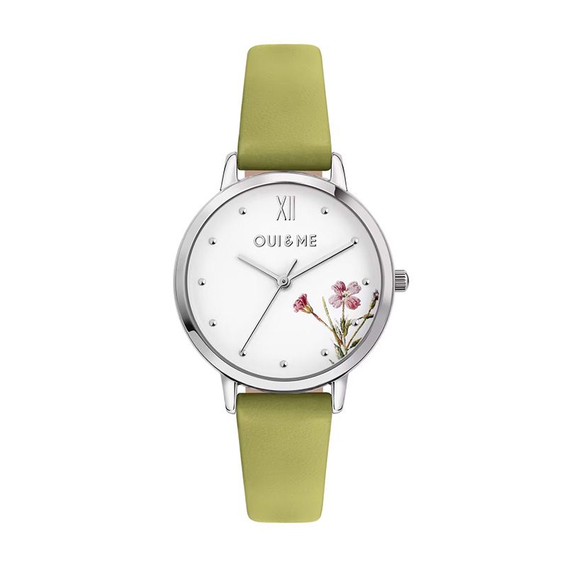 Montre femme oui&me cuir vert me010379 - montres-femme - edora Montre femme oui&me cuir vert me010379 - montres-femme - edora