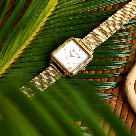 Montre femme oui&amp;me harmonie acier doré me010382 – montres femme