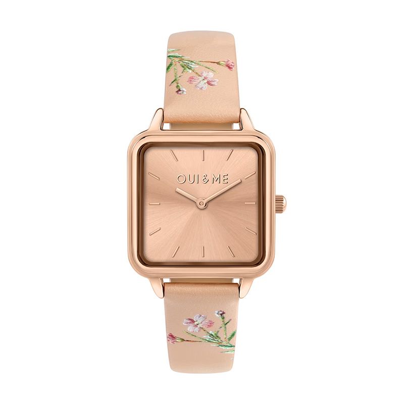 Montre femme oui&me harmonie cuir rose me010383 - montres-femme - edora