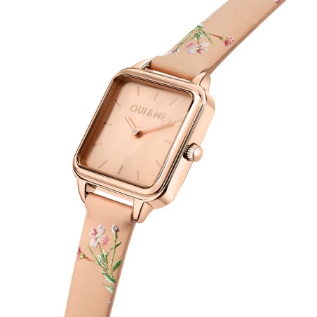 Montre femme oui&amp;me harmonie cuir rose me010383 – montres femme