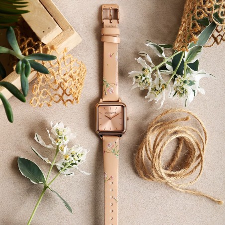 Montre femme oui&amp;me harmonie cuir rose me010383 – montres femme