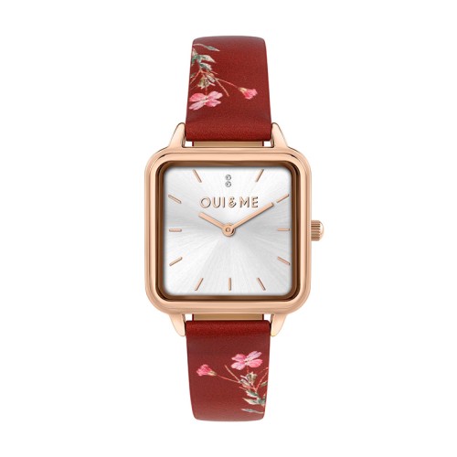 Montre Femme OUI&ME Harmonie Cuir rougeME010384
