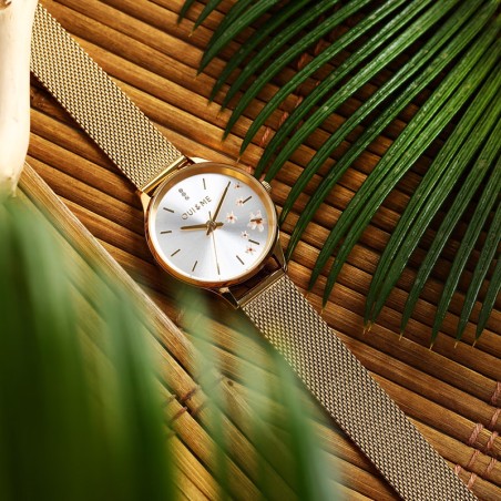 Montre femme oui&amp;me bichette acier doré me010387 – montres femme