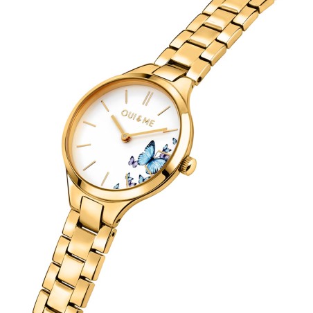 Montre femme oui&amp;me jolie acier doré me010399 – montres femme