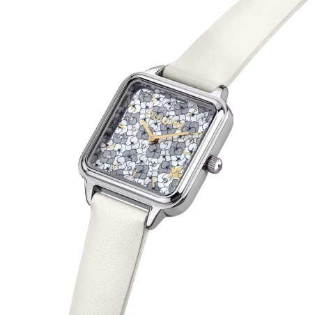 Montre femme oui&amp;me harmonie cuir blanc me010402 – montres femme