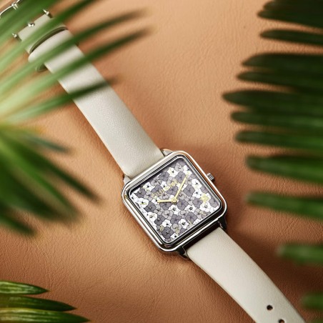 Montre femme oui&amp;me harmonie cuir blanc me010402 – montres femme