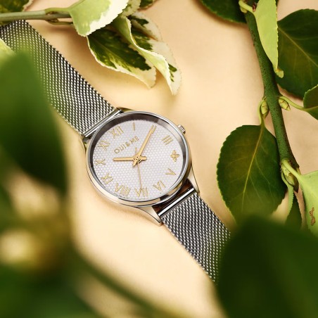 Montre femme oui&amp;me bichette acier argenté me010409 – montres femme