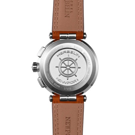 Montre homme chronographe herbelin newport cuir marron 37658ap15gd – montres homme