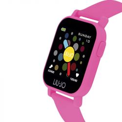 Montre femme connectée liu jo silicone rose swlj030 - montre connectée homme & femme - - chronographes - edora - 1