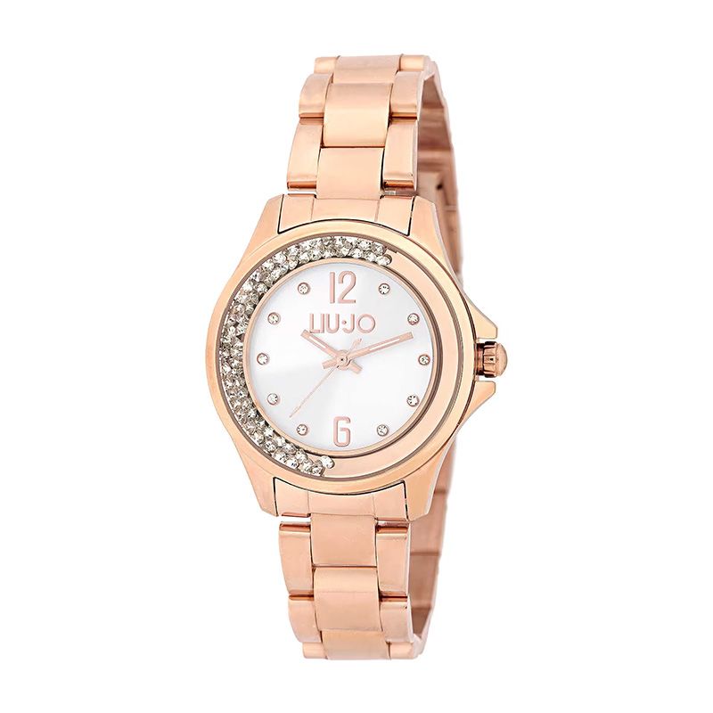 Montre femme liu jo acier doré rose tlj1626 - montres-femme - edora Montre femme liu jo acier doré rose tlj1626 - montres-femme - edora