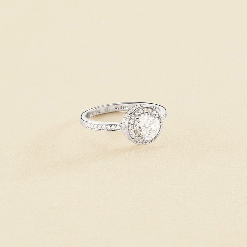 Bague femme agatha imperial argent 925/1000 et oxydes 02220417-136 - bagues-femmes - edora