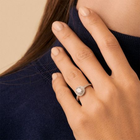 Bague homme & bague femme - bague argent, solitaire, or & or rose - bagues-femmes - edora - 2