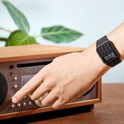 Montre mixte casio edgy collection acier noir ca-53wf-1bef - accueil - edora - 1