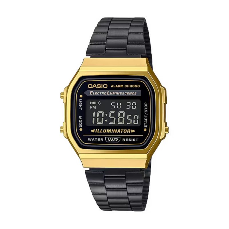 Montre homme casio vintage acier noir a168wegb-1bef - montres - edora Montre homme casio vintage acier noir a168wegb-1bef - montres - edora