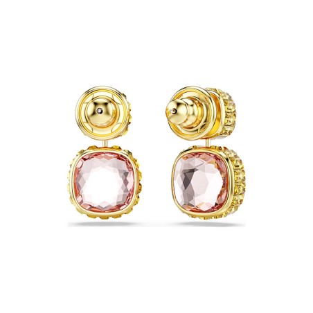 Boucles d'oreilles femme pendantes swarovski chroma doré et cristaux 5692492 – boucles d'oreilles femme