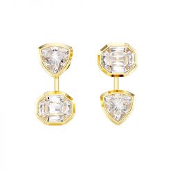 Boucles d'oreilles femme pendantes transformable swarovski imber doré et cristaux 5705461 - boucles-d-oreilles-femme - edora - 0