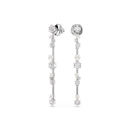 Boucles d'oreilles femme pendantes swarovski constella argenté et cristaux 5705614 – boucles d'oreilles femme