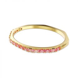 Bracelet femme jonc swarovski matrix doré et cristaux 5705791 - bracelets-femme - edora - 2