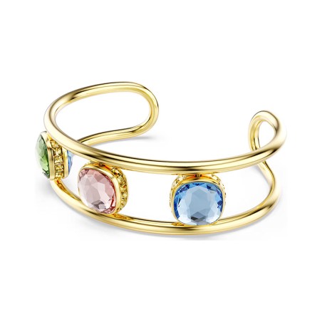 Bracelet femme manchette swarovksi chroma doré et cristaux 5705836 – bracelets femme