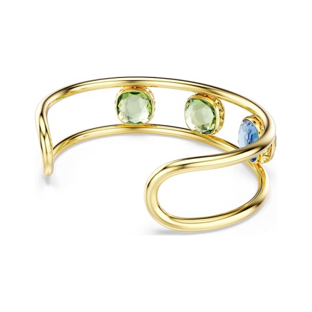 Bracelet femme manchette swarovksi chroma doré et cristaux 5705836 – bracelets femme