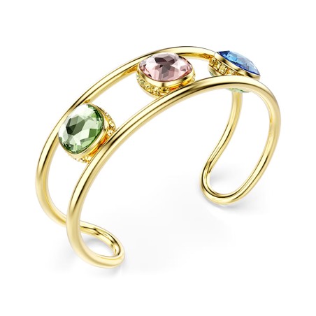 Bracelet femme manchette swarovksi chroma doré et cristaux 5705836 – bracelets femme