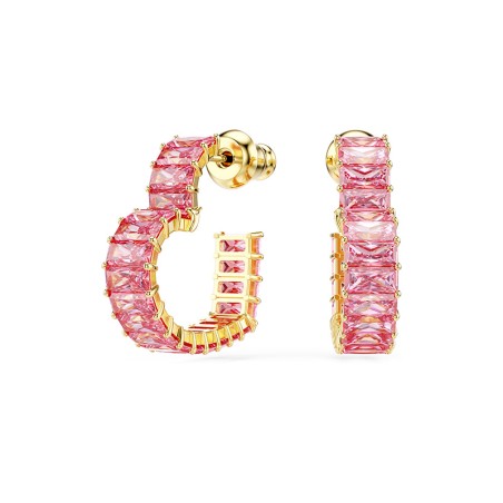 Boucles d'oreilles femme créoles coeurs swarovski matrix doré et cristaux 5706340 – boucles d'oreilles femme