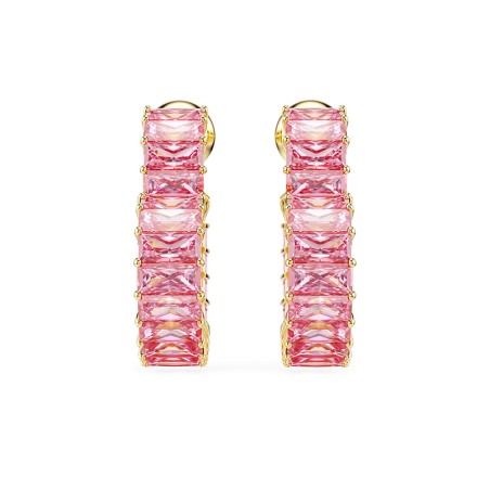 Boucles d'oreilles femme créoles coeurs swarovski matrix doré et cristaux 5706340 – boucles d'oreilles femme