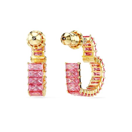 Boucles d'oreilles femme créoles coeurs swarovski matrix doré et cristaux 5706340 – boucles d'oreilles femme