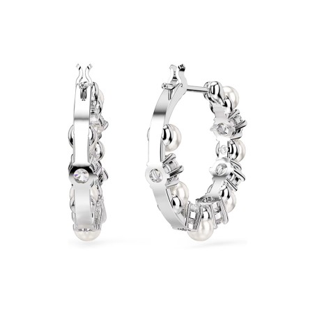 Boucles d'oreilles femme créoles swarovski matrix argenté et cristaux 5709256 – boucles d'oreilles femme
