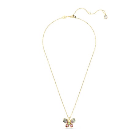 Collier femme papillon swarovski idyllia doré et cristaux 5709950 – colliers femme