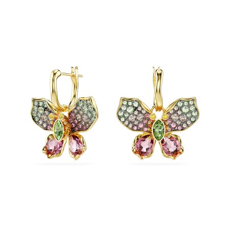 Boucles d'oreilles femme pendantes swarovski idyllia doré et cristaux 5709953 – boucles d'oreilles femme