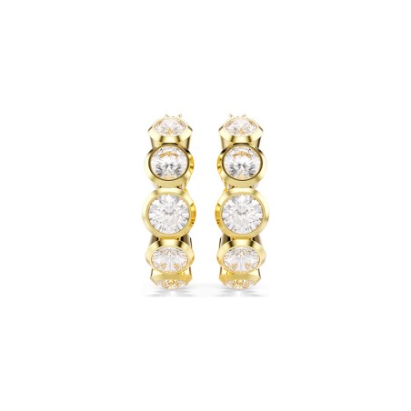 Boucles d'oreilles femme créoles swarovski imber doré et cristaux 5711483 – boucles d'oreilles femme